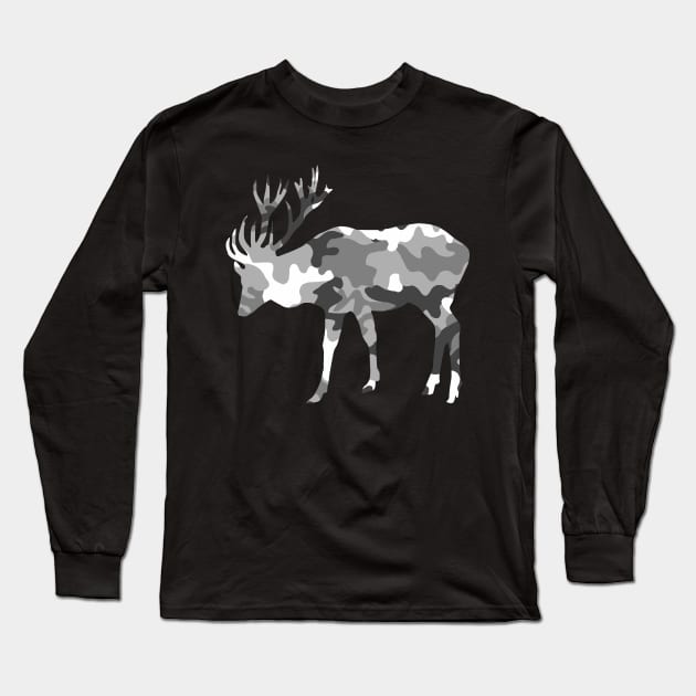 Classic Urban Stag Long Sleeve T-Shirt by hiwez
